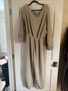 FP Beach Cozy Taupe One-Piece Jumpsuit